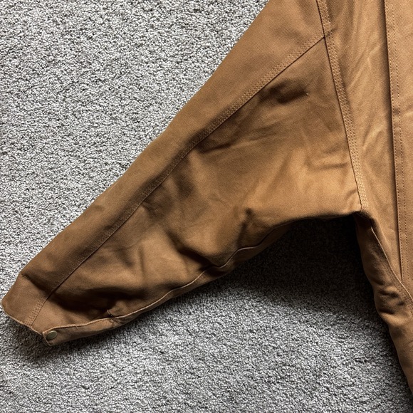 Cornerstone Jacket Mens XL Brown Duck Canvas Lined Detroit Work Wear Chore Logo - Picture 12 of 14